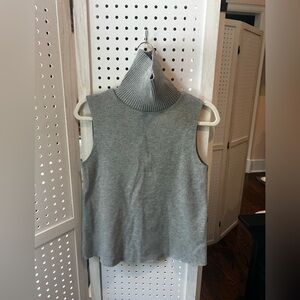 ZARA Sleeveless Knit Turtleneck Top - Gray - Size Small